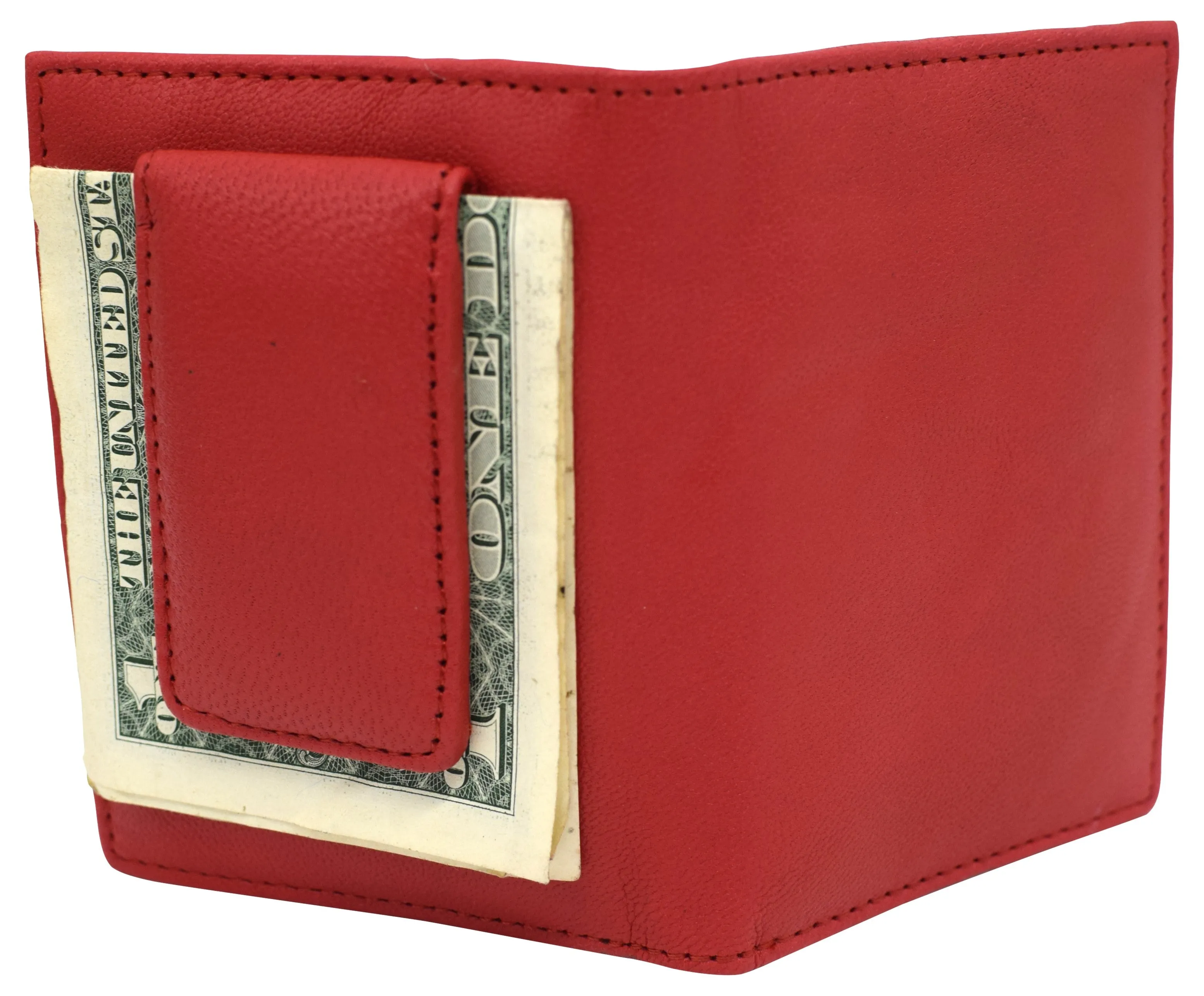 80 BK Bifold Credit Card Holder with Snap Button Closure