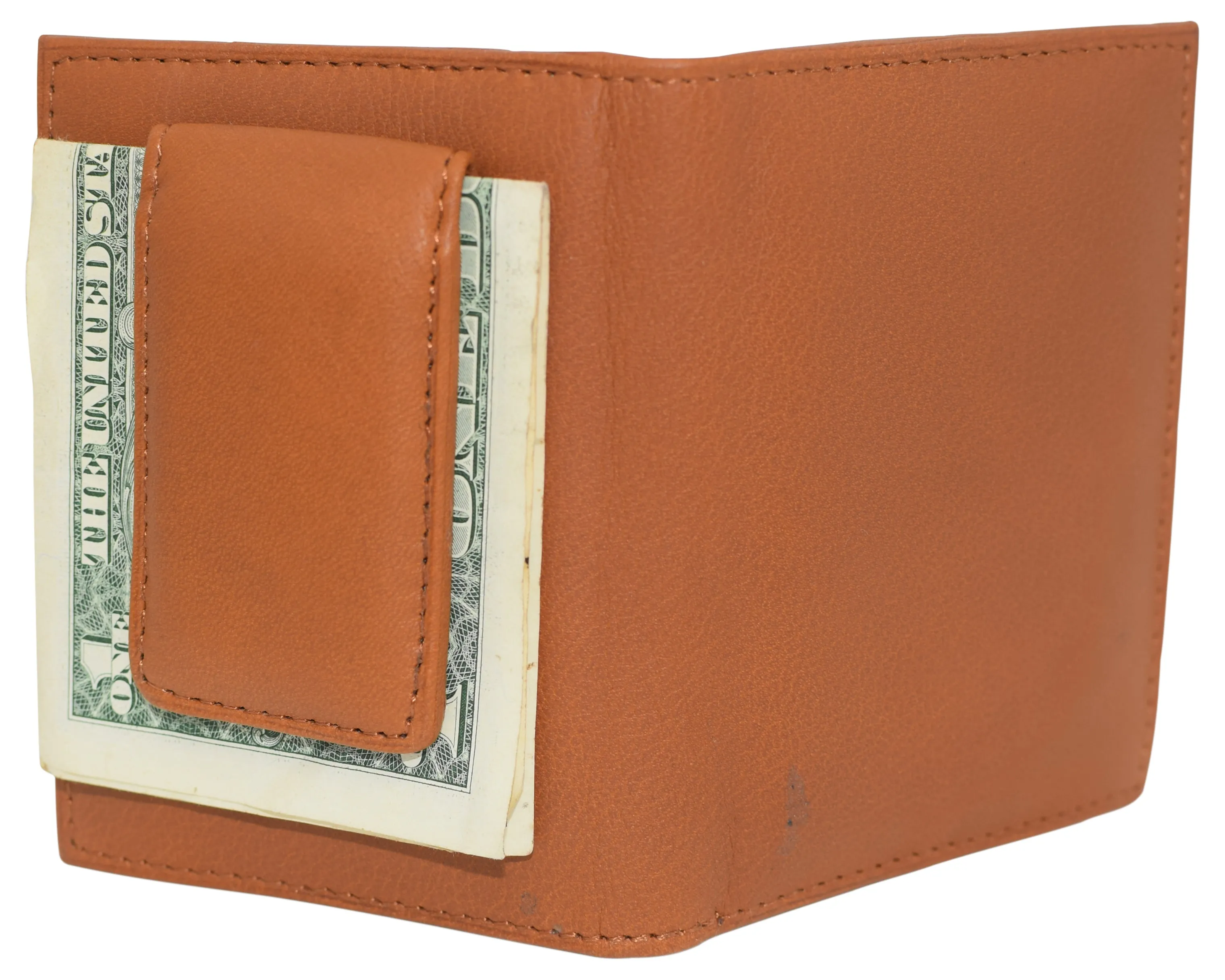 80 BK Bifold Credit Card Holder with Snap Button Closure