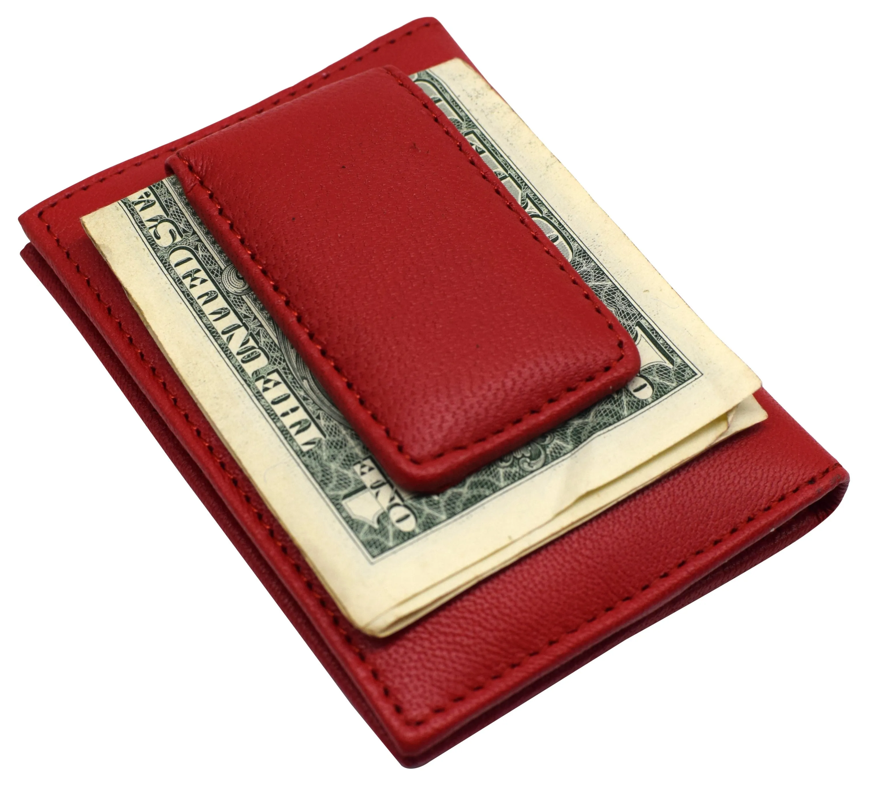 80 BK Bifold Credit Card Holder with Snap Button Closure