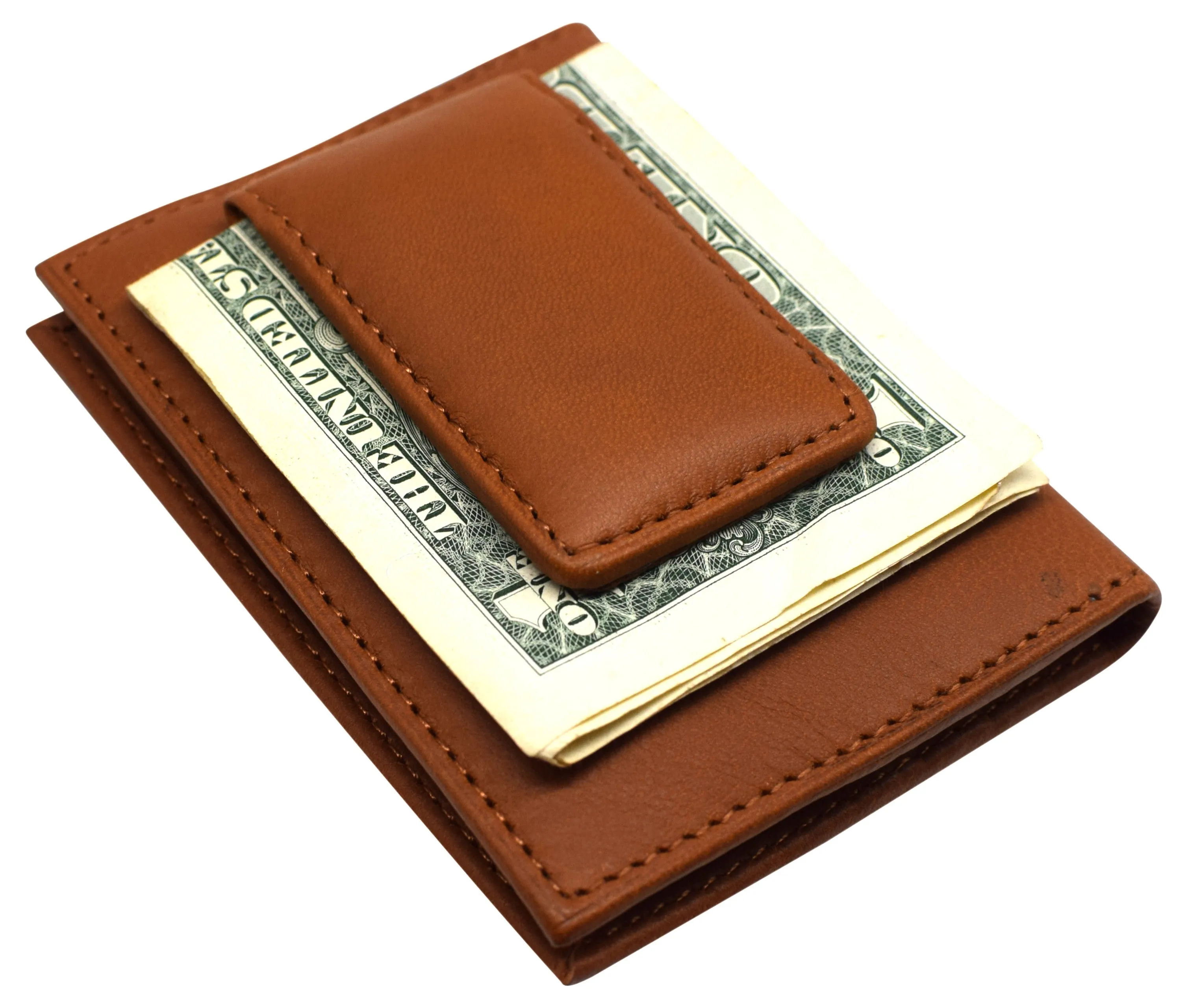 80 BK Bifold Credit Card Holder with Snap Button Closure