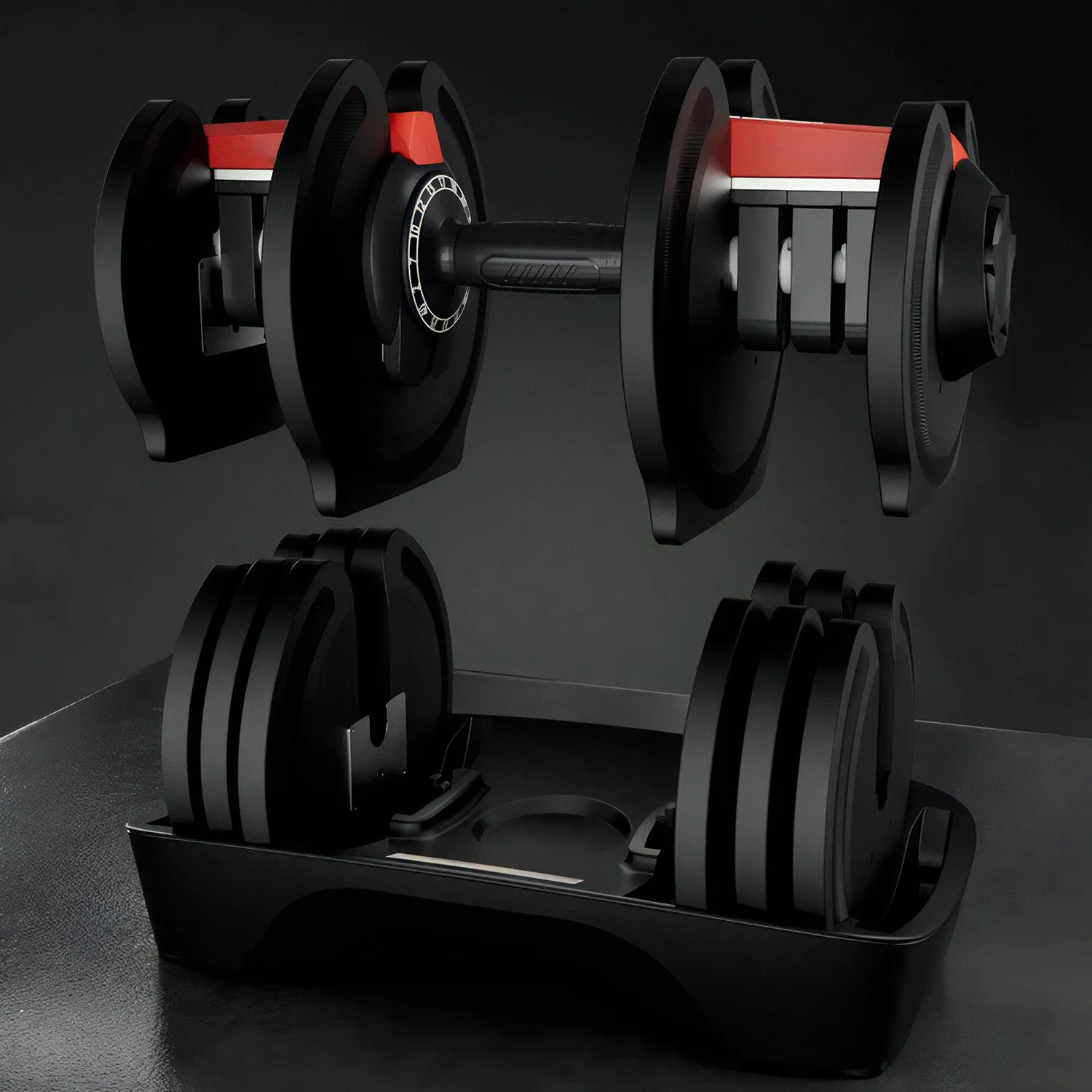 90 lb Adjustable Dumbbell & Barbell Set