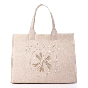 Accessorize Large Beach Straw Tote Bag