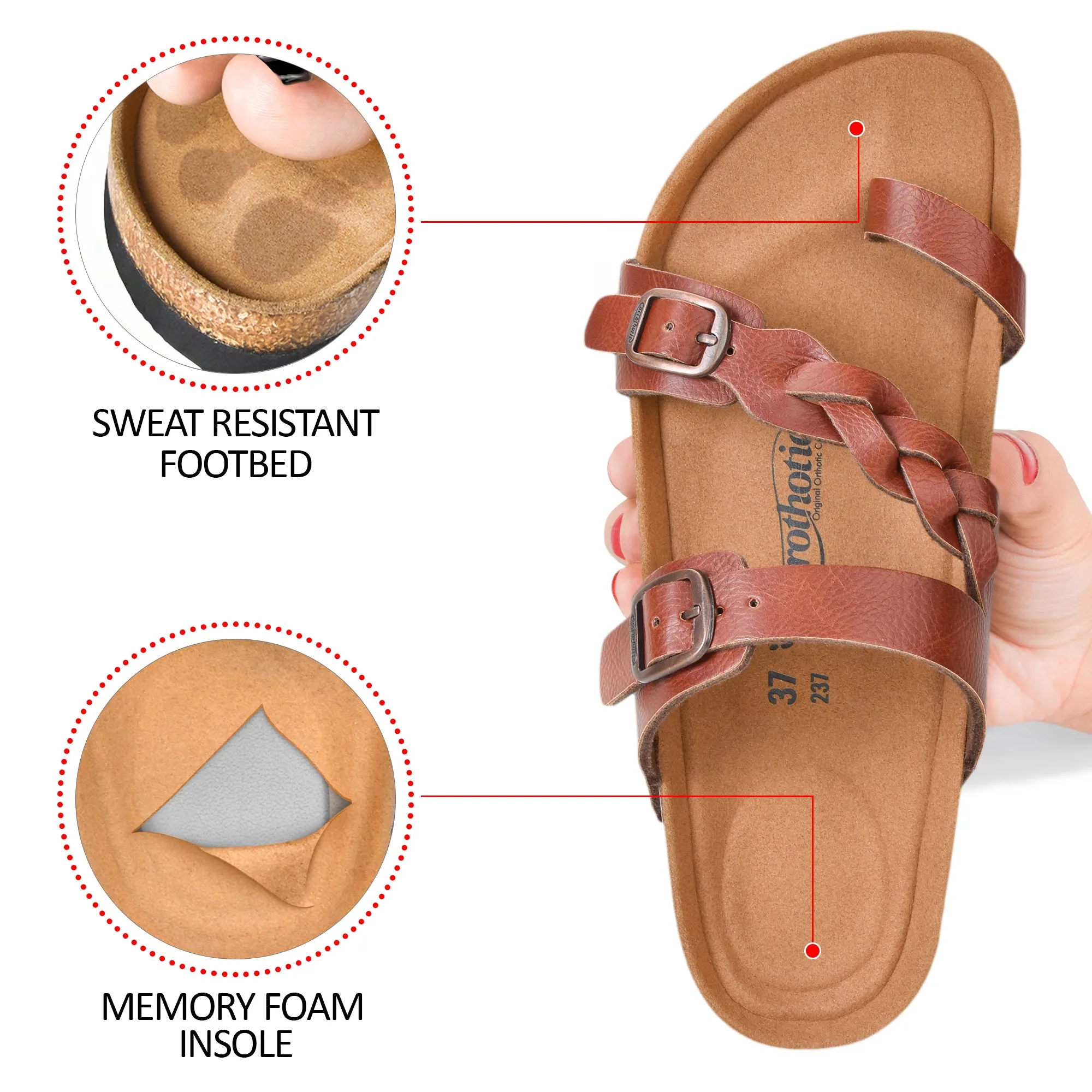 Aerothotic - Seraph Comfortable Unisex Slide Sandals - PU1109