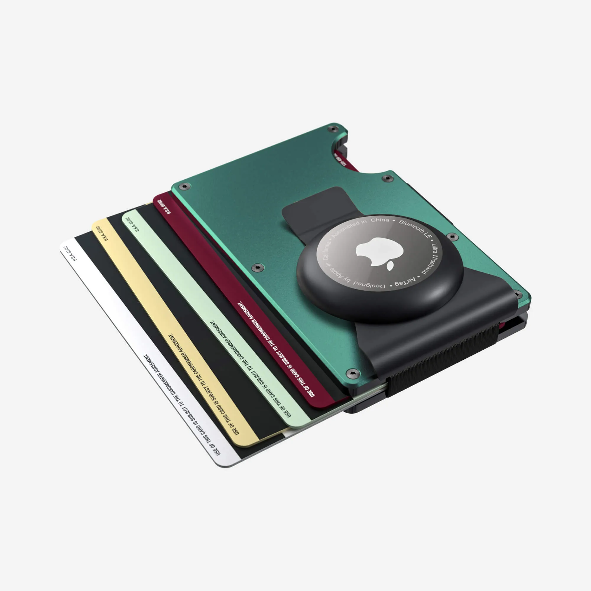 AirTag Money Clip Wallet (Racing Green)