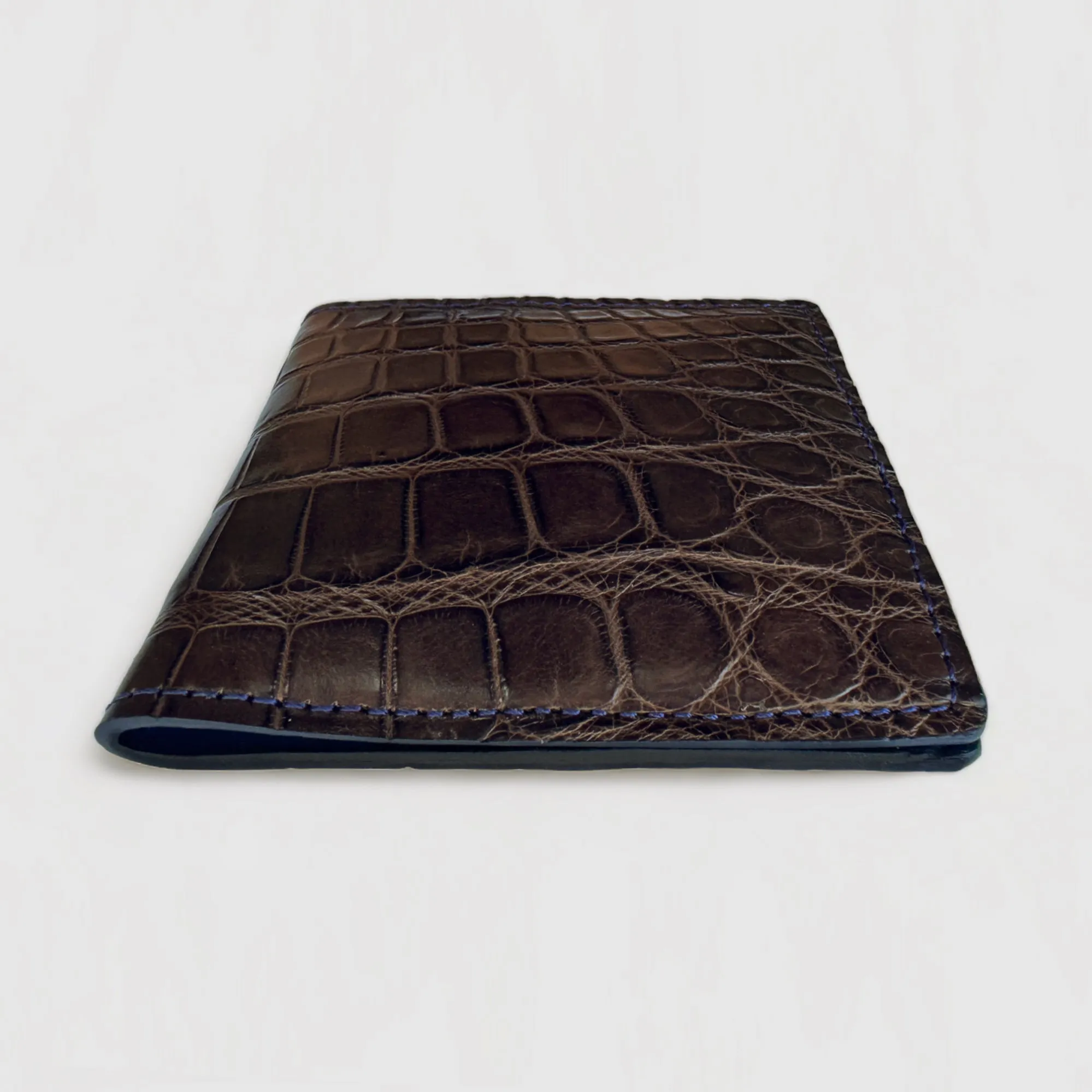 Alligator Bifold Wallet - Cobalt Blue