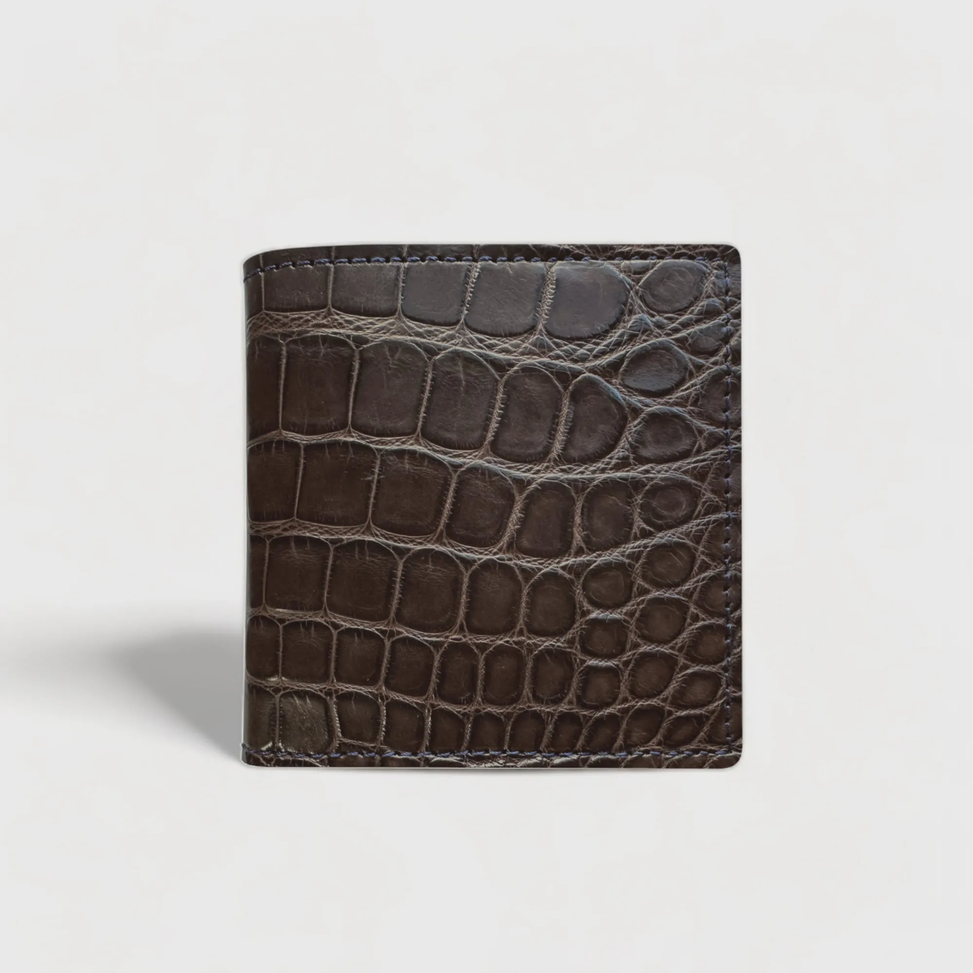 Alligator Bifold Wallet - Cobalt Blue