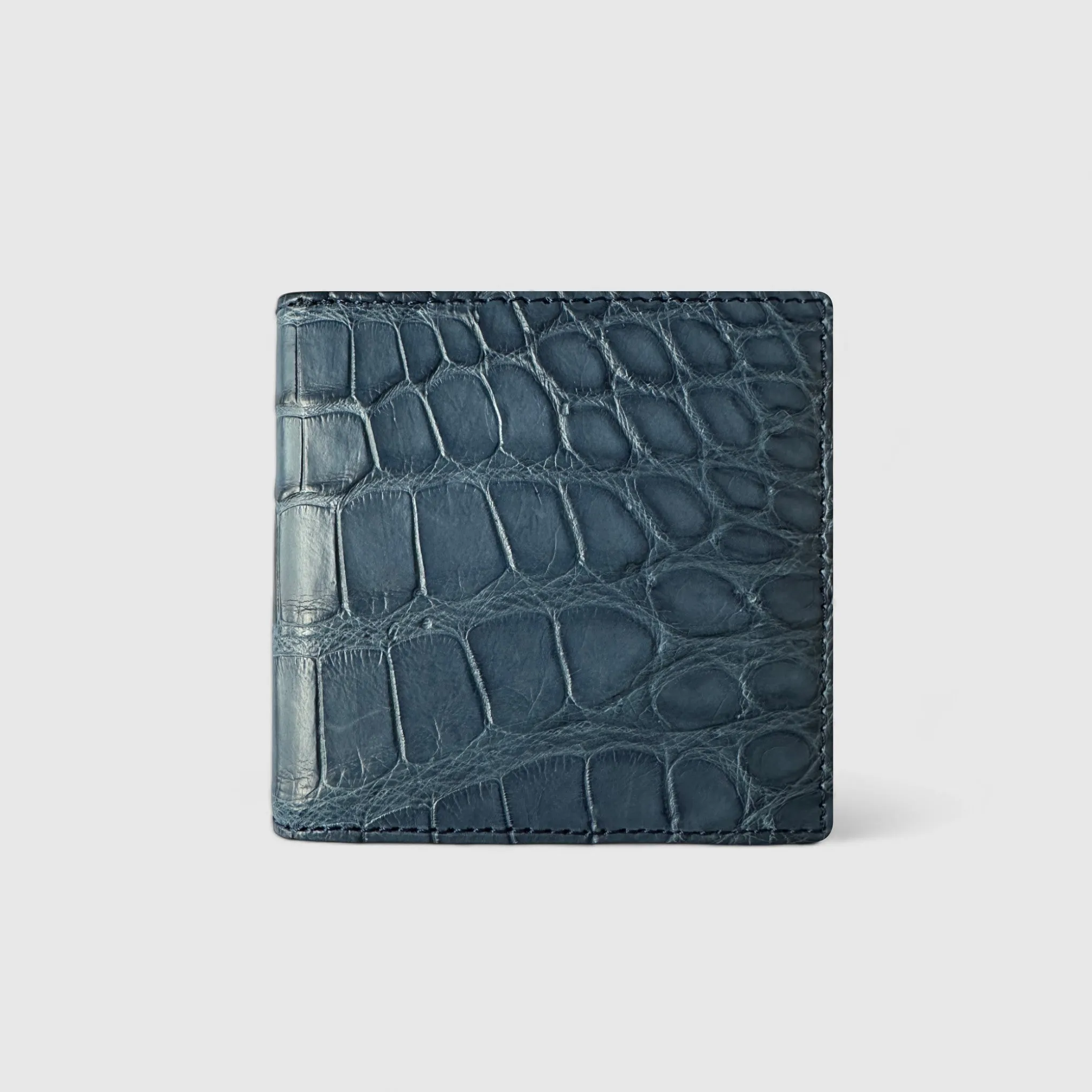 Alligator Bifold Wallet - Cobalt Blue