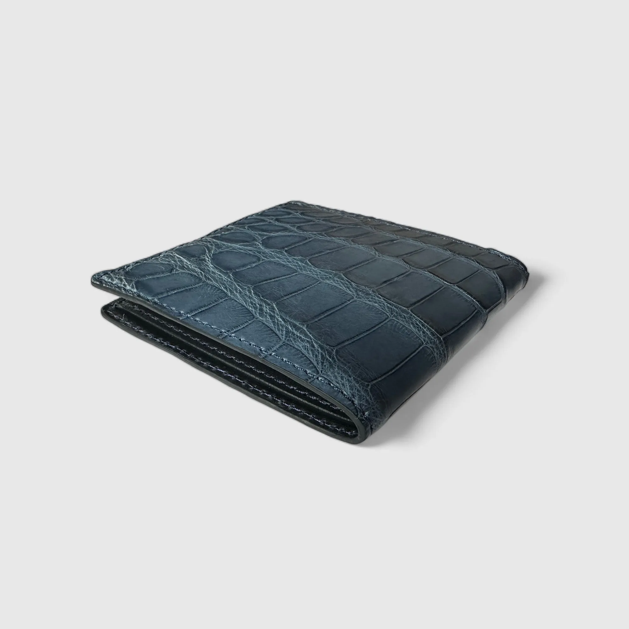 Alligator Bifold Wallet - Cobalt Blue