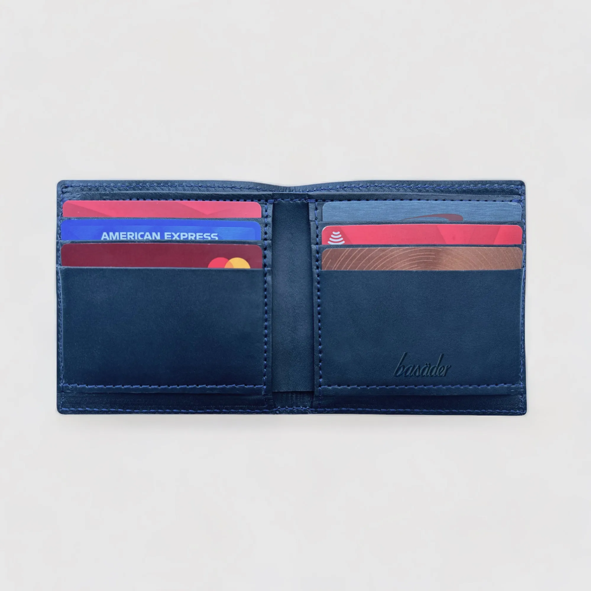 Alligator Bifold Wallet - Cobalt Blue