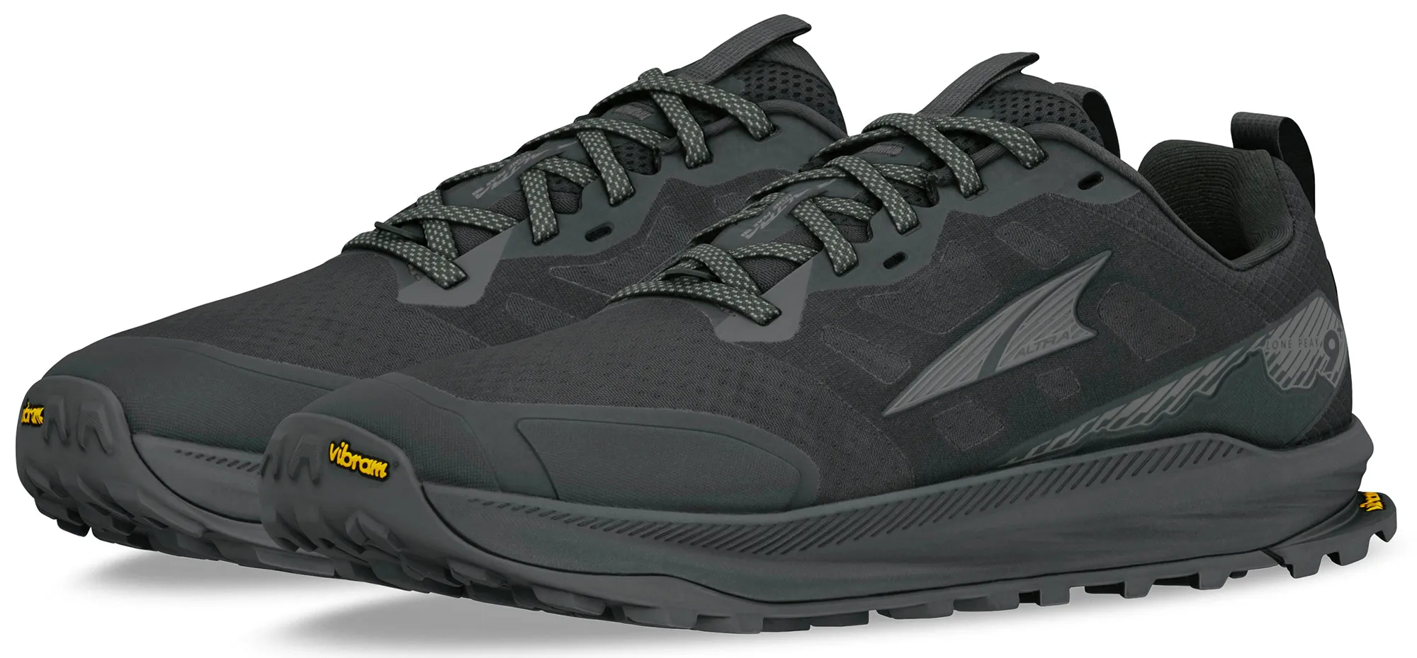 Altra Lone Peak 9  Mens Trail Running Shoes - Black