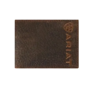 Ariat Bullhide Brown Embroidered Bifold Wallet A3554502