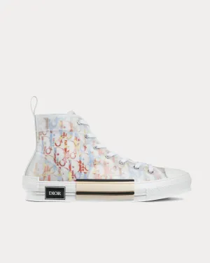 B23 Multicolor Dior Oblique Canvas High Top Sneakers