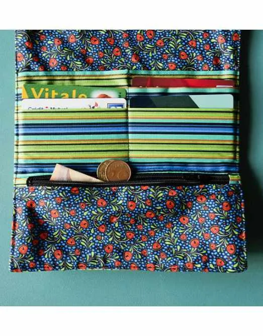 Bali Velvet Wallet Kit, Odile Bailloeul Sewing Kit