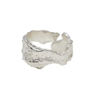 Bark Silver Ring