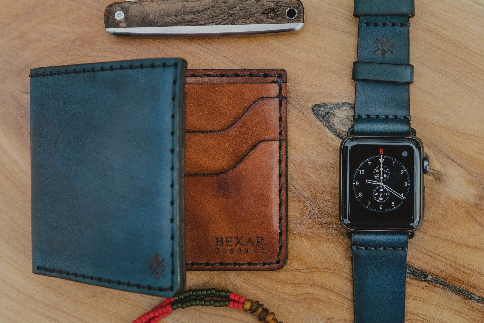 Classic 4 Bifold // Indigo Blue Cordovan