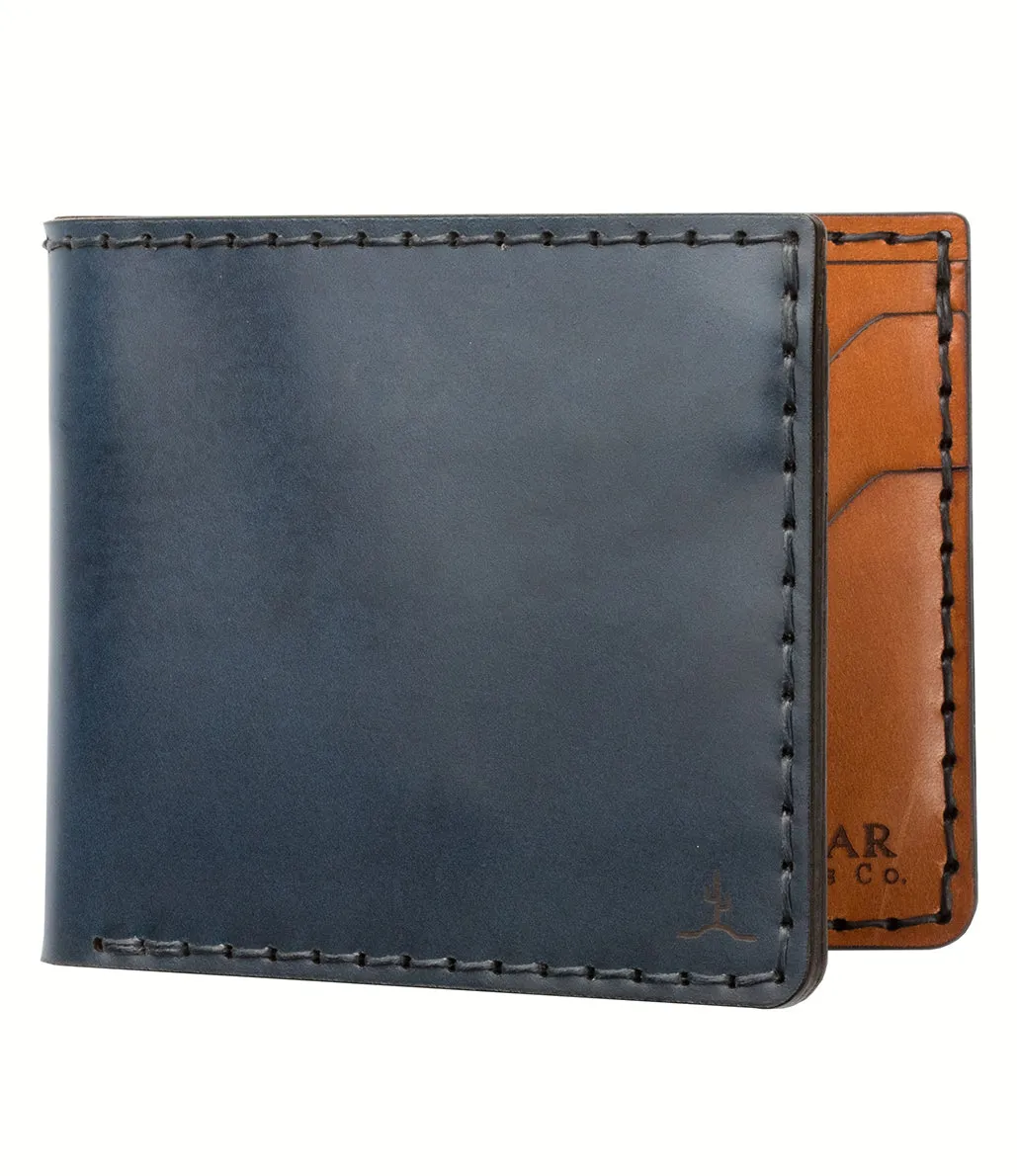 Classic 4 Bifold // Indigo Blue Cordovan