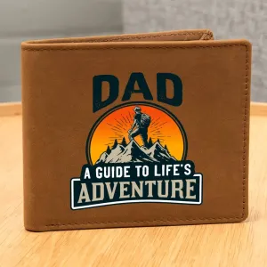 Dad, Life's Adventure Leather Wallet