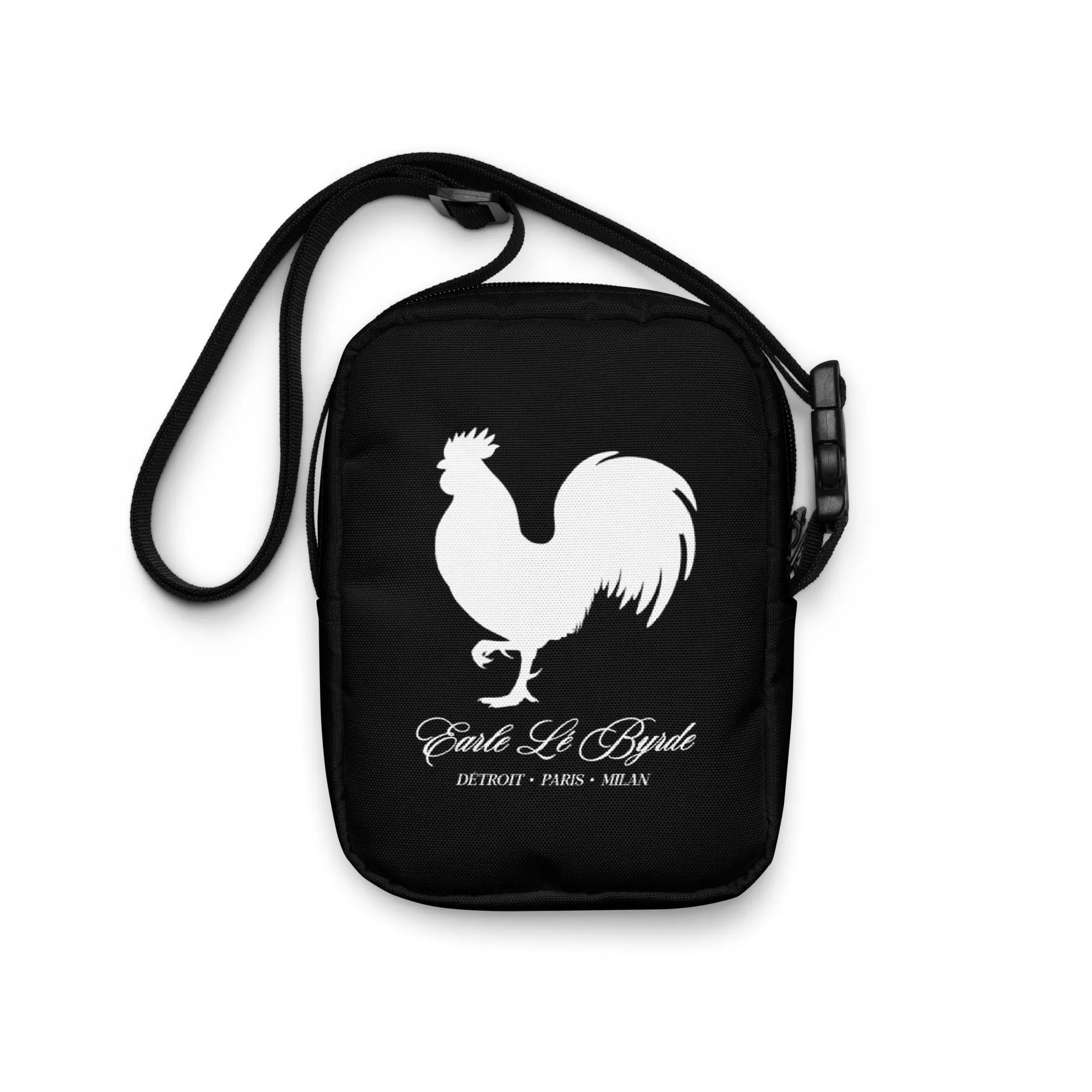 EARLE LE' BYRDE "Signature" Rooster Logo Utility Crossbody Bag