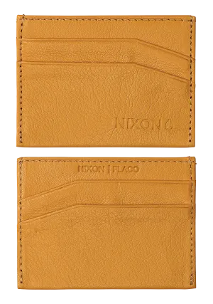 Flaco Leather Card Wallet - Yellow