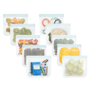 Flat Lunch Bag Family 10-Pack