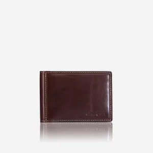 Jekyll & Hide Oxford Leather Money Clip Wallet, Coffee