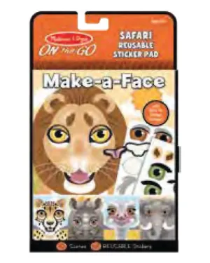 Melissa Doug On The Go Reusable Stickers Safari