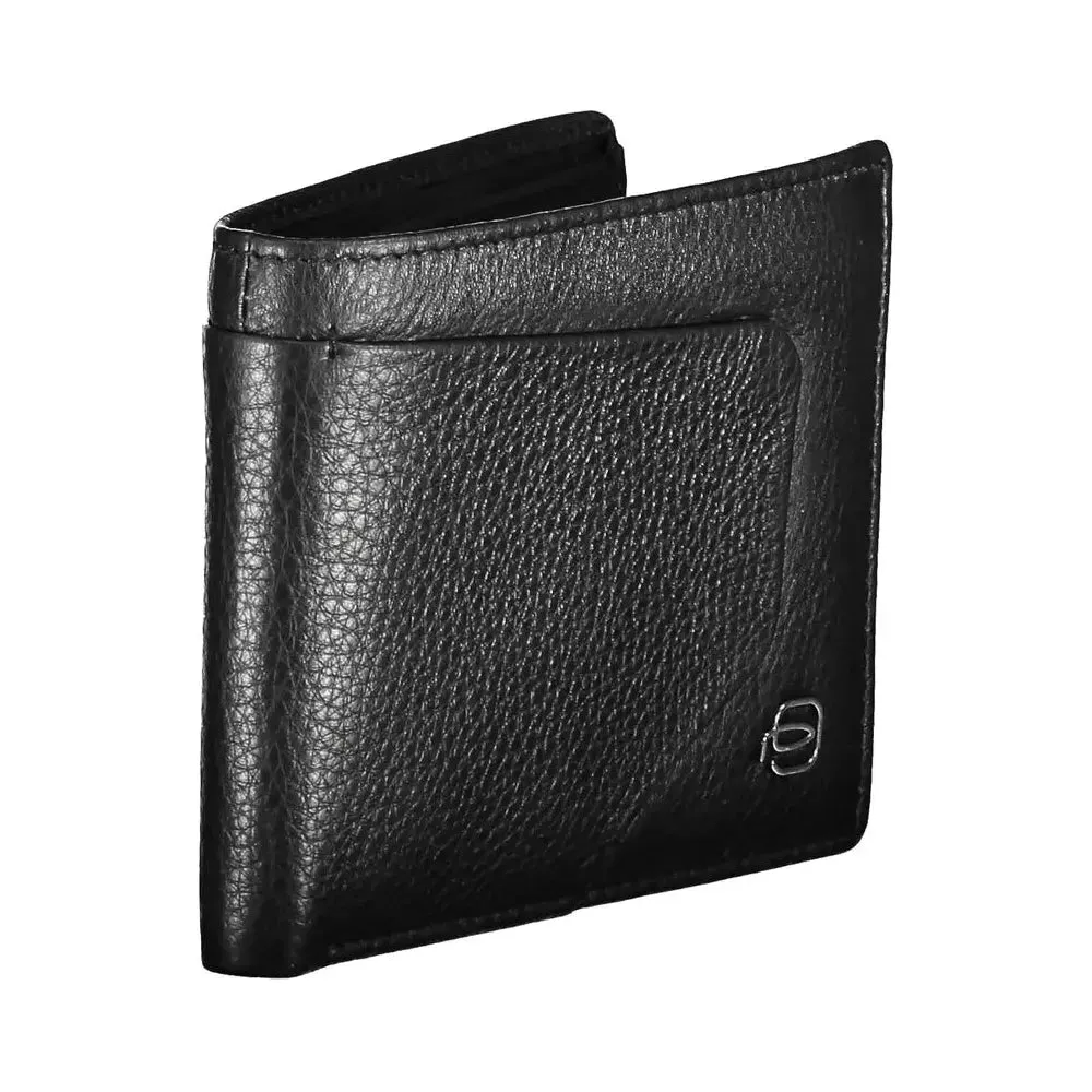 Piquadro Black Leather Men Wallet