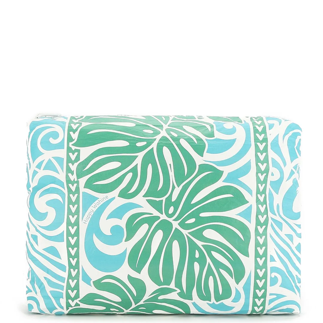 Pouch Medium Wai Wai Monstera Green