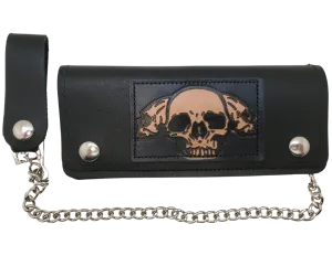 "3 Skulls" Trucker Chain Wallet