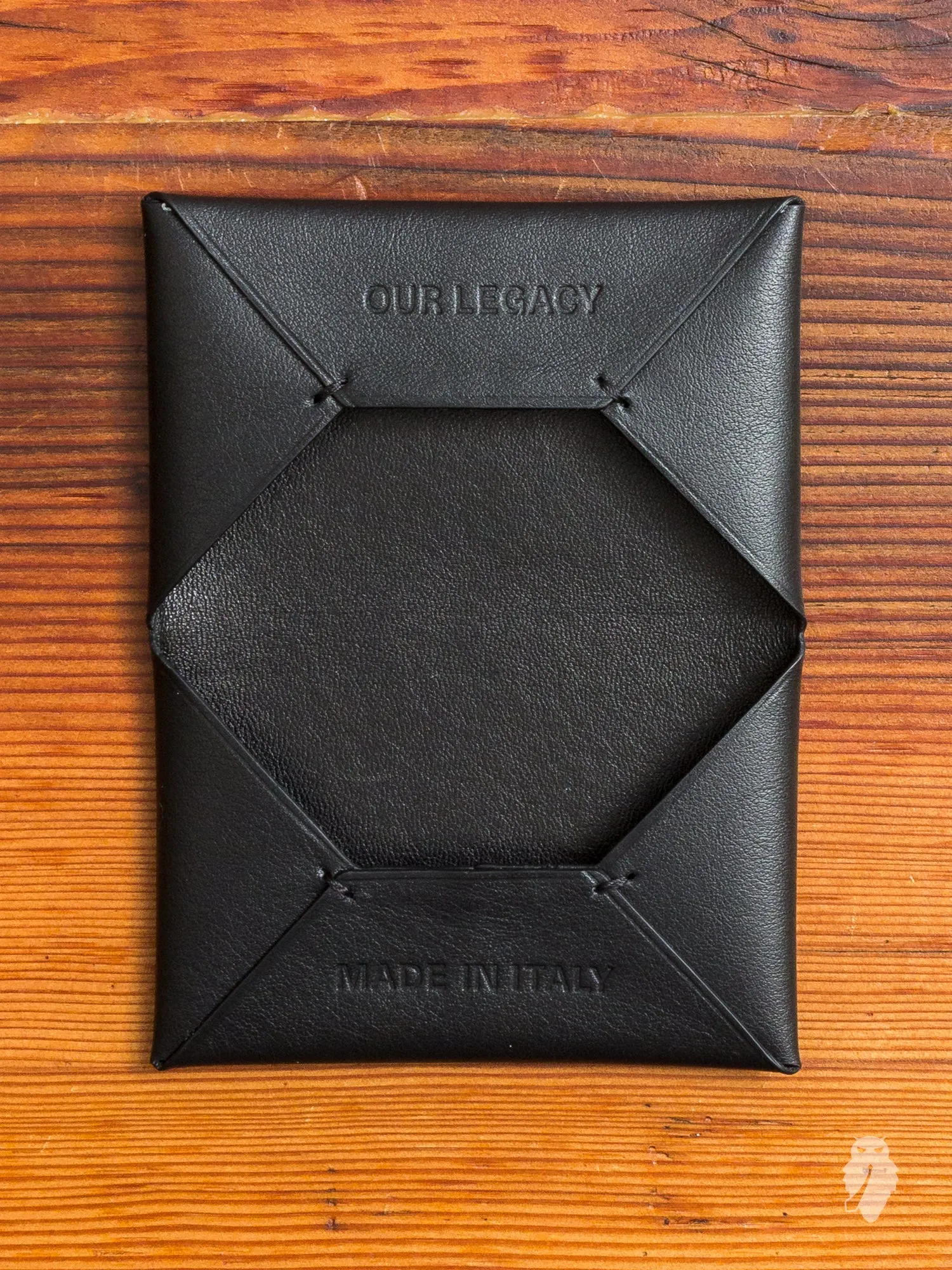 "Chorus" Leather Cardholder in Black