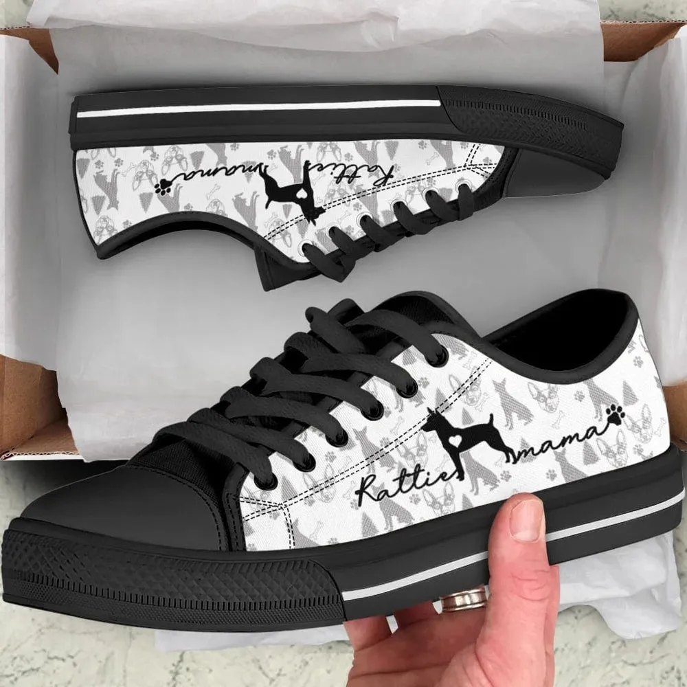 Rat Terrier Low Top - Dog Walking Shoes Men Women, Dog Printed Shoes, Canvas Shoes For Men, Women