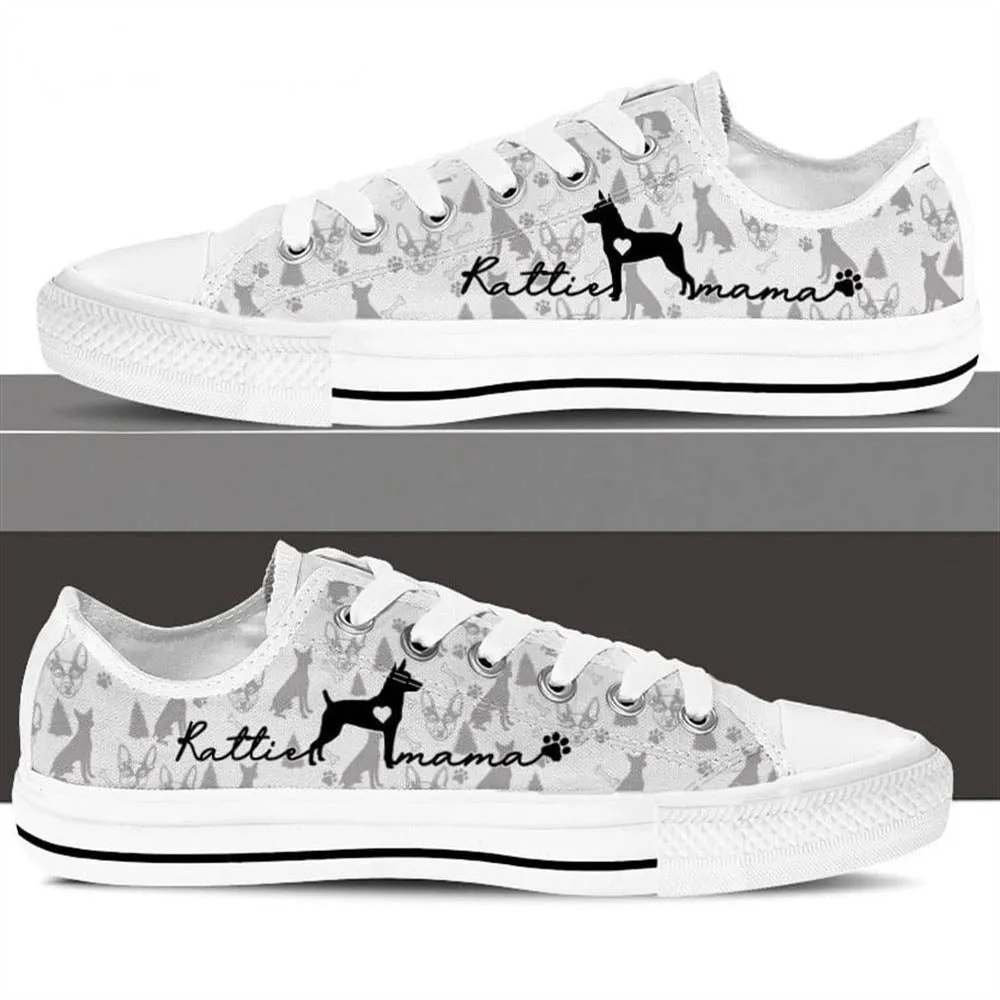 Rat Terrier Low Top - Dog Walking Shoes Men Women, Dog Printed Shoes, Canvas Shoes For Men, Women