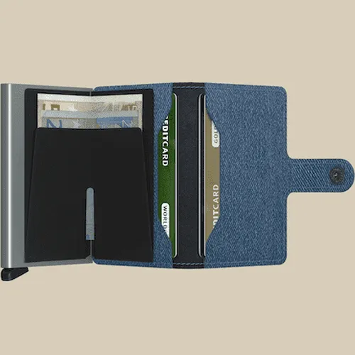 Secrid Miniwallet THE TWIST Jeans Blue