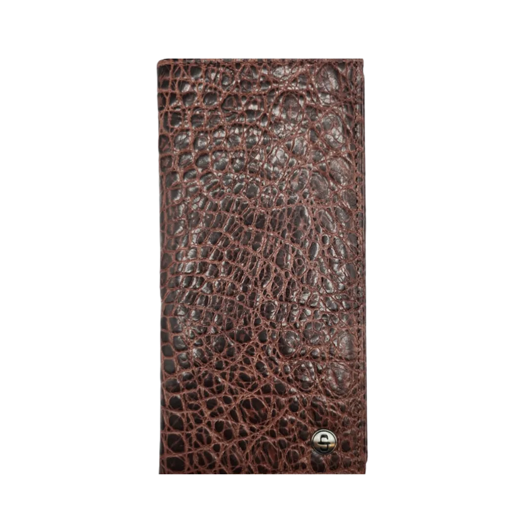 Stetson Cognac Crocodile Rodeo Brown Wallet