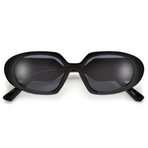 Stylish Thick Temple Oval Sunnies