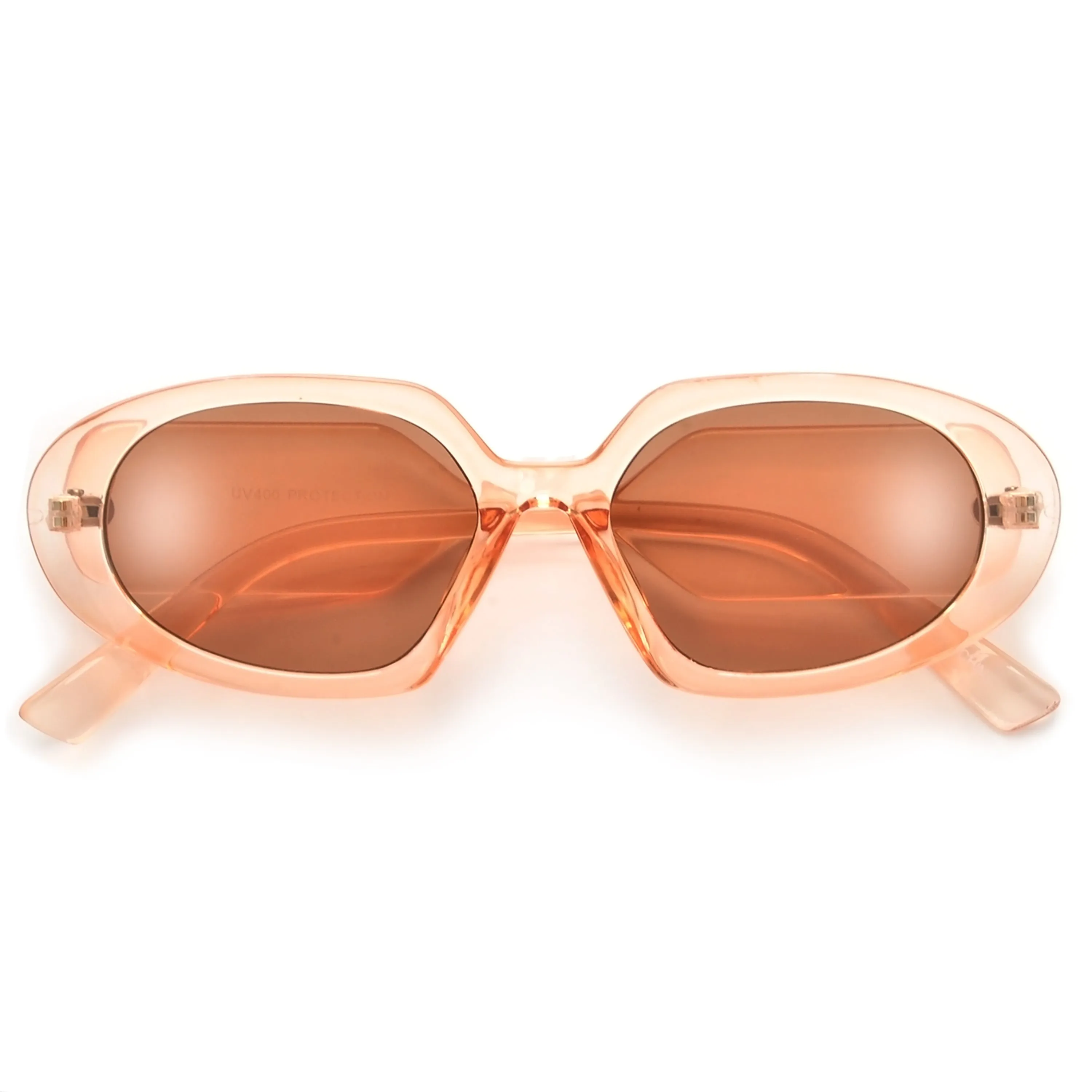 Stylish Thick Temple Oval Sunnies