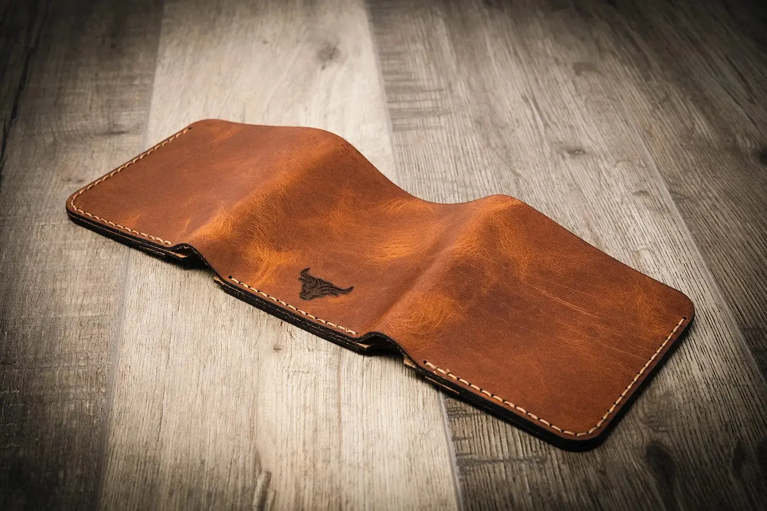 The Trinity Trifold Wallet - Chestnut Brown