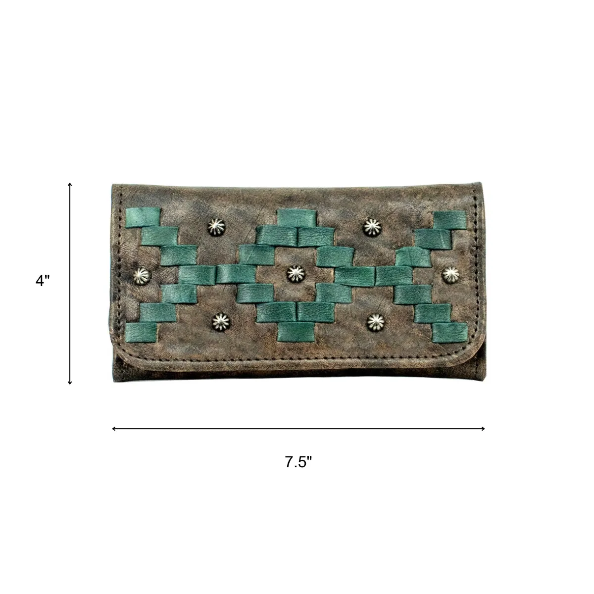 Tribal Weave Ladies Tri-Fold Wallet