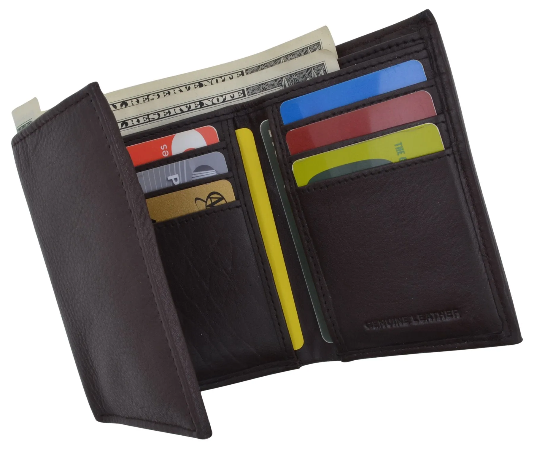 Trifold Men's RFID Blocking Premium Leather Classic Credit Card Holder Wallet RFIDCN55