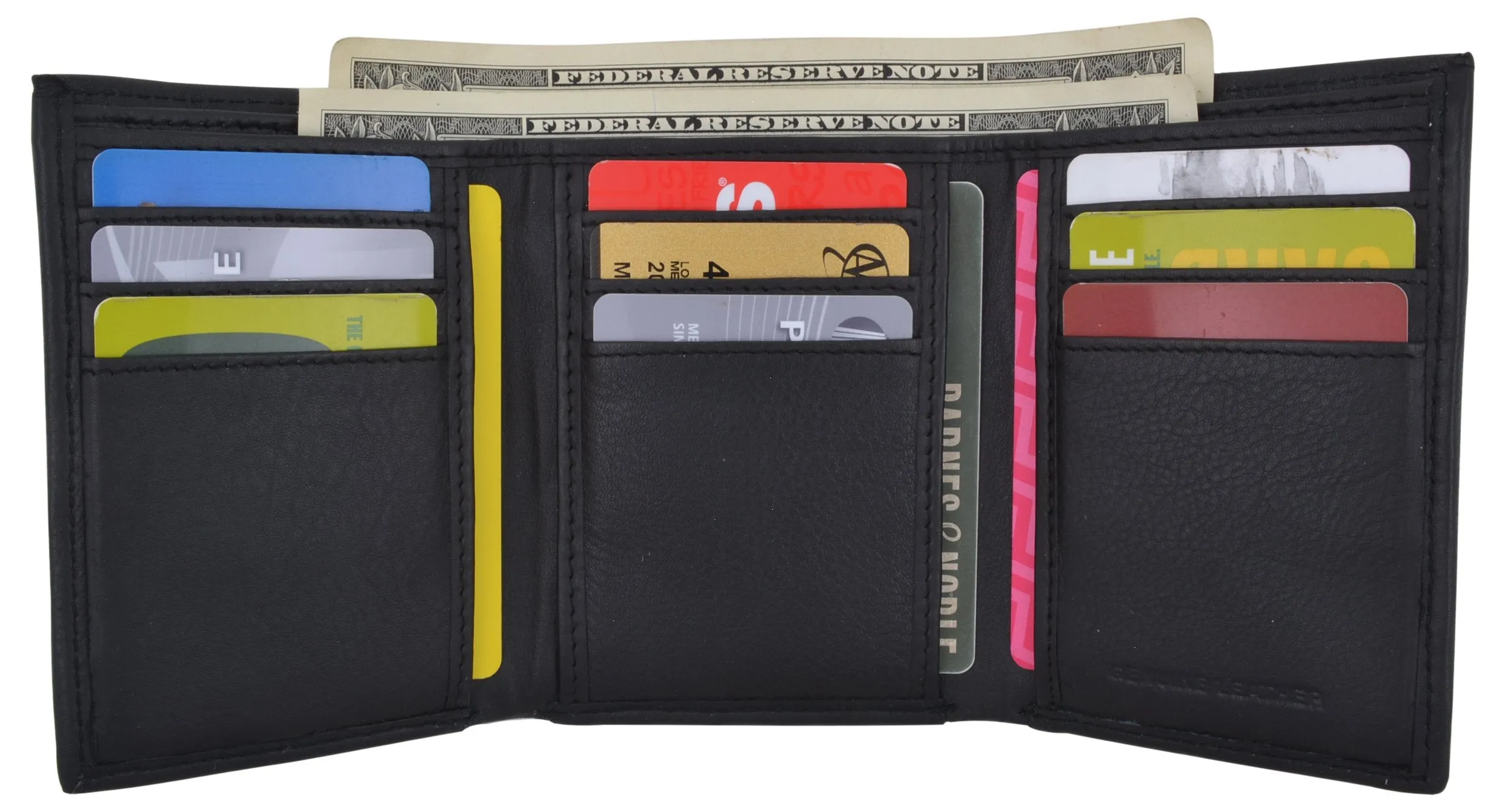 Trifold Men's RFID Blocking Premium Leather Classic Credit Card Holder Wallet RFIDCN55