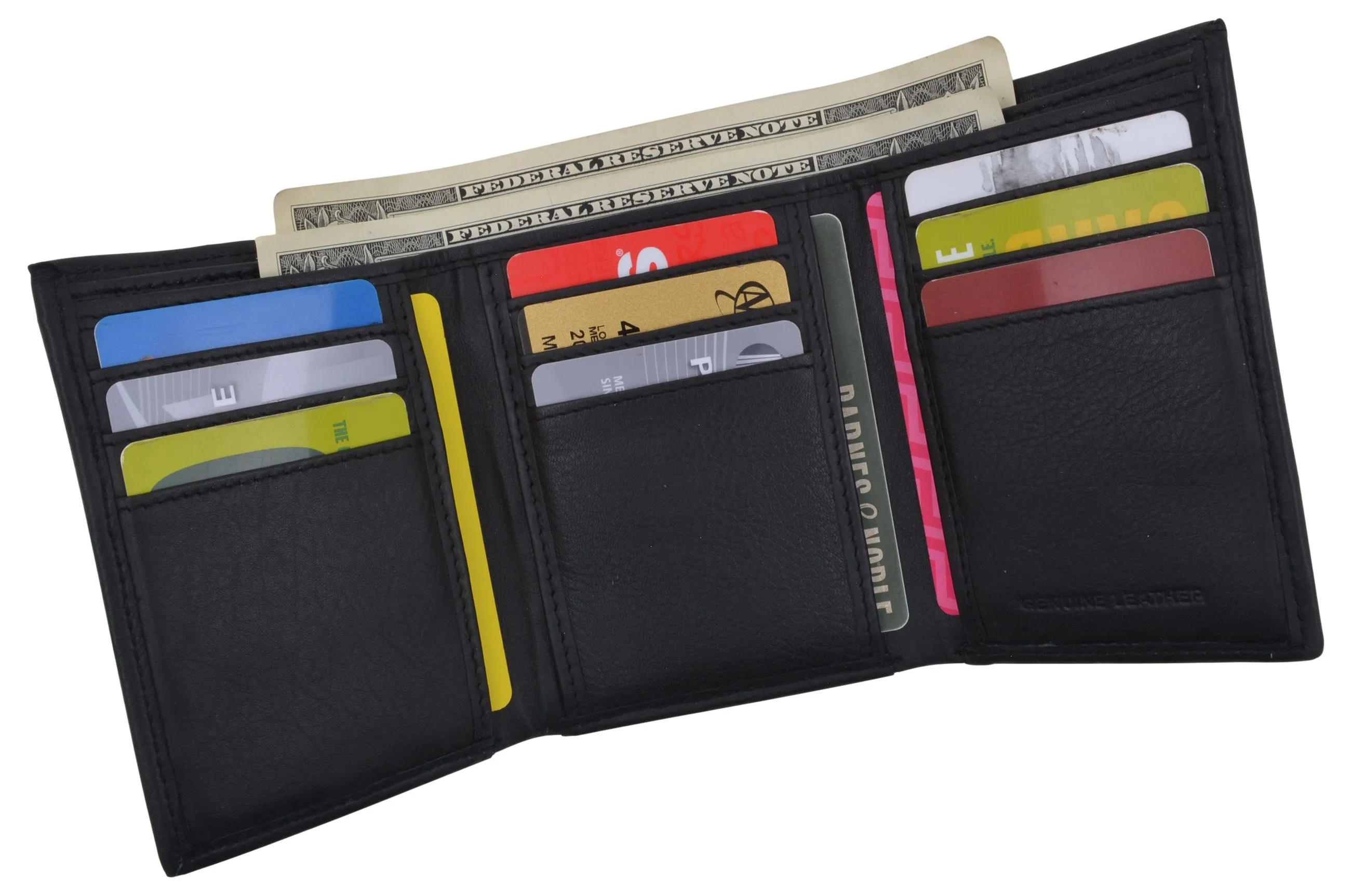 Trifold Men's RFID Blocking Premium Leather Classic Credit Card Holder Wallet RFIDCN55