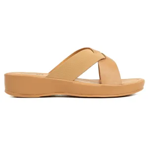 Vibrant Ladies Beige Dr. Vi Wedge Heel Sandal – Ultra Comfortable & Stylish Footwear