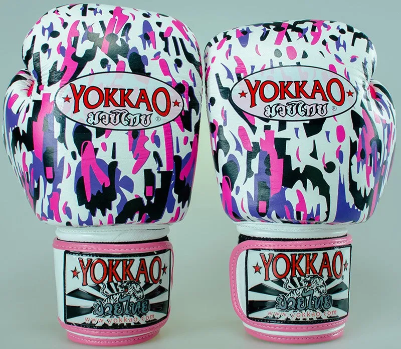 YOKKAO APACHE PINK BOXING GLOVES