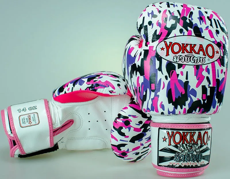 YOKKAO APACHE PINK BOXING GLOVES