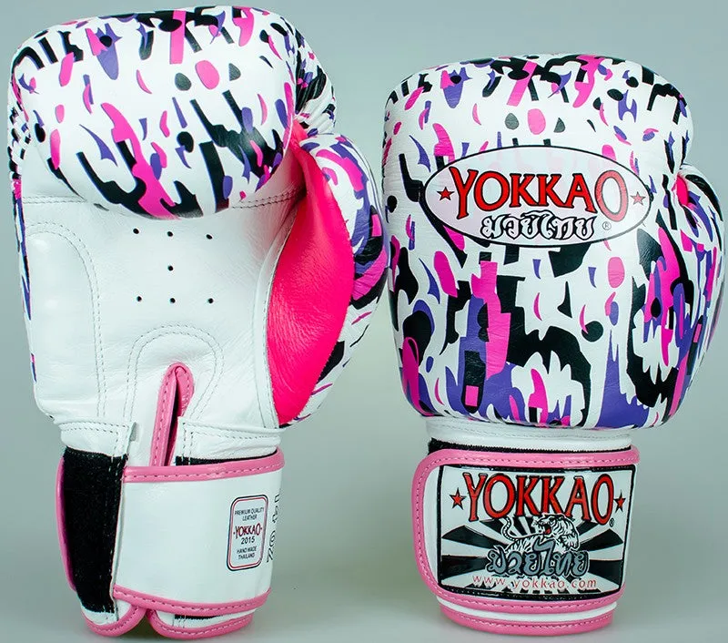 YOKKAO APACHE PINK BOXING GLOVES